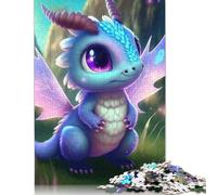 1000 Piece Jigsaw Puzzles for Adults Cute Baby Dragons Puzzle for Adults Wood Jigsaw Decompressing Intellectual Educational Toy 1000pcs (75x50cm)