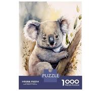 1000 Piece Jigsaw Puzzles for Adults Cute Baby Koala Painting Puzzles for Adults Relaxing Games A Work of Art Difficult And Challenge 52x38cm/1000pcs