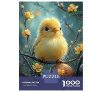 1000 Piece Jigsaw Puzzles for Adults Cute Chick on Branch Jigsaw for Adults Fun Games Presents for Women Difficult And Challenge 52x38cm/1000pcs