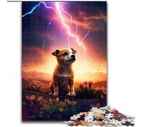 1000 Piece Jigsaw Puzzles for Adults Cute Dog on Mars Puzzle Made of cardboard, Idea, Humorous Artwork, Detailed Artwork 1000pcs(26x38cm)