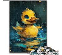 1000 Piece Jigsaw Puzzles for Adults Cute Little Yellow Duck Jigsaw Puzzle Made of cardboard,Challenging DIY Brain Teaser, Interactive Family Game 1000pcs(26x38cm)