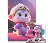 1000 Piece Jigsaw Puzzles for Adults Cute Monkey King Character, Relax Games, Home Art Decor, Deal As Gifts for The Whole Family 38x26cm