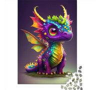 1000 Piece Jigsaw Puzzles for Adults Cute Rainbow Dragon 16 Jigsaw Puzzle Adult Paper Puzzles Family Entertainment Toys 1000pcs (38x26cm)