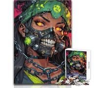 1000 Piece Jigsaw Puzzles for Adults Cyberpunk Rebel Girl Tough Challenge Brain Teaser Game Suitable for Ages 14 And Up (size 38x26cm)