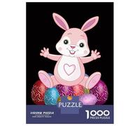 1000 Piece Jigsaw Puzzles for Adults Dabbing Rabbit Easter Day Teenager Puzzles Family Game Improve Memory Difficult And Challenge 70x50cm/1000pcs