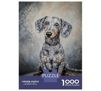 1000 Piece Jigsaw Puzzles for Adults Dachshund Portrait Adult Jigsaw Family Game Analysis And Logic Difficult And Challenge 70x50cm/1000pcs