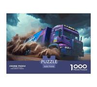 1000 Piece Jigsaw Puzzles for Adults Dakar Rally Truck Motion. Jigsaw Puzzles for Adults, Wooden Puzzles Educational Stress Relief Toy Puzzle 1000pcs (75x50cm)