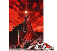 1000 Piece Jigsaw Puzzles for Adults | Dark Knight in Red Sky Puzzles | Puzzles 1000 Pieces for Adults Gifts 1000pcs (75x50cm)