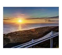 1000 Piece Jigsaw Puzzles for Adults -Decline,coast,bridge 70x50cm