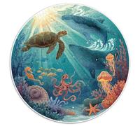 1000 Piece Jigsaw Puzzles for Adults Deep Sea Mysteries Colorful Ocean Life Educational Puzzle Game Cardboard Pieces for Long Lasting Enjoyment
