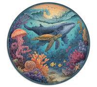 1000 Piece Jigsaw Puzzles for Adults Deep Sea Mysteries Colorful Ocean Life Educational Puzzle Game Cardboard Pieces for Long Lasting Enjoyment