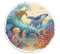1000 Piece Jigsaw Puzzles for Adults Deep Sea Mysteries Colorful Ocean Life Educational Puzzle Game Cardboard Pieces for Long Lasting Enjoyment