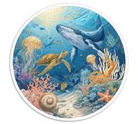 1000 Piece Jigsaw Puzzles for Adults Deep Sea Mysteries Colorful Ocean Life Educational Puzzle Game Cardboard Pieces for Long Lasting Enjoyment