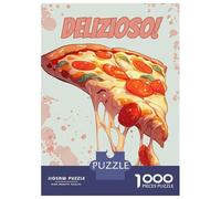 1000 Piece Jigsaw Puzzles for Adults Delicious Slice of Pizza Jigsaw Puzzle Anti-Stress Toys Home Decoration Difficult And Challenge 38x26cm/1000pcs