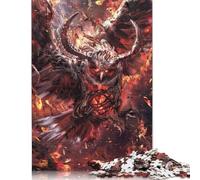 1000 Piece Jigsaw Puzzles for Adults Demonic Owl From Hell Square Paper Puzzles Educational Puzzle Family Game 1000pcs (75x50cm)