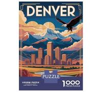 1000 Piece Jigsaw Puzzles for Adults Denver Travel Adult Jigsaw Hands-on Game Analysis And Logic Parent-child Interaction 38x26cm/1000pcs