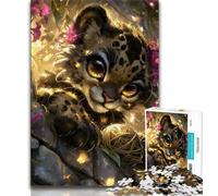 1000 Piece Jigsaw Puzzles for Adults Devil Kitten Puzzles,Game Toys Every Piece Is Unique - Challenging Family Fun Game (size 75x50cm)