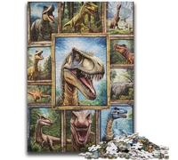 1000 Piece Jigsaw Puzzles for Adults Dinosaur Collage Learning Educational Toys Unique Home Decor And Gifts for 14+ 26x38cm