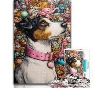 1000 Piece Jigsaw Puzzles for Adults Dog Art Teenager Puzzles,Relax Games Is Ideal As A Gift for The Whole Family (size 75x50cm)