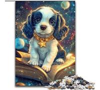 1000 Piece Jigsaw Puzzles for Adults Dog Reading A Book Jigsaw Puzzle Made of cardboard High-Difficulty Brain Teaser for Teenagers size 38x26CM