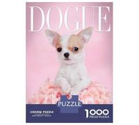 1000 Piece Jigsaw Puzzles for Adults DOGUE Chihuahua Jigsaws for Adults Brain Teaser Game Stress Reliever for Is Ideal As A Gift 38x26cm/1000pcs
