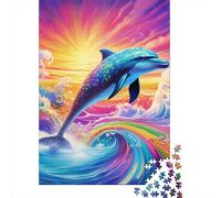 1000 Piece Jigsaw Puzzles for Adults Dolphin Jigsaw Puzzle Adult Paper Puzzles Family Entertainment Toys 1000pcs (38x26cm)