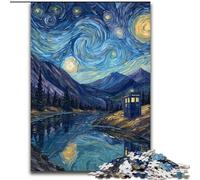 1000 Piece Jigsaw Puzzles for Adults Door Under The Night Sky Adult Jigsaw Puzzles 1000 Pieces Christmas Halloween Mother's Day New Year Easter Gift 26X38CM
