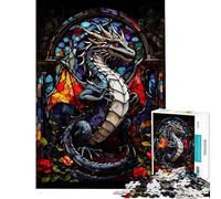 1000 Piece Jigsaw Puzzles for Adults Draconian Dragon Abstract Jigsaw Puzzle Hands-on Game But Fun And Humorous for Is Ideal As A Gifts (Size 75x50cm)