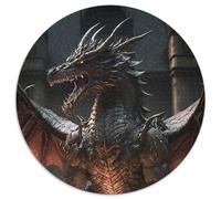 1000 Piece Jigsaw Puzzles for Adults Draconic Cardboard Jigsaw Puzzles for Adults for Birthday Holiday Christmas (67.5x67.5cm)