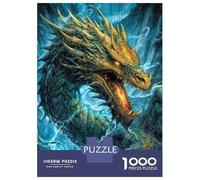1000 Piece Jigsaw Puzzles for Adults Dragon Art Print Fantasy Decor Adult Puzzles Hands-on Game Stress Reliever Difficult And Challenge 52x38cm/1000pcs