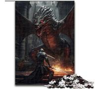 1000 Piece Jigsaw Puzzles for Adults Dragon Dungeon Boss JigsawPuzzle 1000 Pieces for Adults Interactive Family Game, Suitable for Ages 14+ (Size 26x38cm)