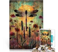 1000 Piece Jigsaw Puzzles for Adults Dragonfly Dreams Lernspiele DIY Spielzeug Verbessern Sie das Gedächtnis38x26cm