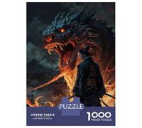1000 Piece Jigsaw Puzzles for Adults Dragons Fury Puzzles for Adults Relaxing Games A Work of Art Difficult And Challenge 70x50cm/1000pcs