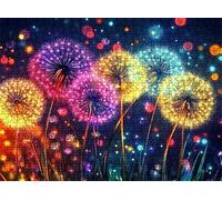 1000 Piece Jigsaw Puzzles for Adults, dream Dandelion Wooden Puzzle Hard Difficult Challenging Puzzle, jigsaw Puzzle 29.5 x 19.7 inches, Stress Relief Wall Decor, Educational Games, w0-617