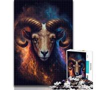 1000 Piece Jigsaw Puzzles for Adults Dream Goat 1000 Pieces for Adults,Family Educational Games Home Decoration Gift 26x38cm