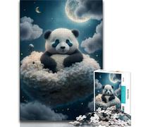 1000 Piece Jigsaw Puzzles for Adults Dreaming Panda Jigsaw,Educational Games Home Decoration Suitable for Desktop Decoration (size 75x50cm)