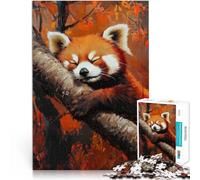 1000 Piece Jigsaw Puzzles for Adults Dreaming Red Panda Stressabbau-Spielzeug Tolles Geschenk für Spiele75x50cm