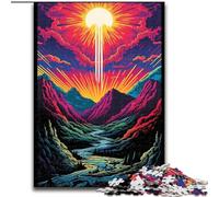 1000 Piece Jigsaw Puzzles for Adults Dreamy Beautiful Mountains Jigsaw Family Interactive Game, Ideal for Teenagers, Brain Teaser Gift (size : 26x38cm)