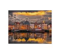 1000 Piece Jigsaw Puzzles for Adults，Dutch Dream World，Classic Puzzle Difficult Puzzle Fun Creative DIY Toys Gifts for Girls And Boys, Family Games（75x50cm）-C67