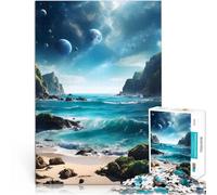 1000 Piece Jigsaw Puzzles for Adults Earth Surreal Landscape Stressabbau Jedes Stück ist einzigartig Anspruchsvolles Familienspiel75x50cm