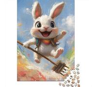 1000 Piece Jigsaw Puzzles for Adults Easter Cute Bunny Creative Paper Jigsaw Puzzles for Adults & Teenagers Puzzles Educational Puzzle Family Game 38x26cm/1000pcs