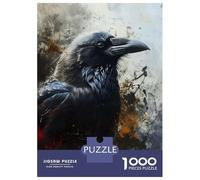1000 Piece Jigsaw Puzzles for Adults Edgar Allen Poe The Raven Puzzle for Adults Anti-Stress Toys But Fun And Humorous Birthday And Unique Gifts 38x26cm/1000pcs