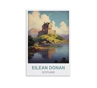 1000 Piece Jigsaw Puzzles for Adults，Eilean Donan Castle Scotland Castle 1000 Piece Puzzle Classic Educational Games Beautiful Decoration Puzzle 38x26cm