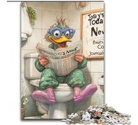 1000 Piece Jigsaw Puzzles for Adults Elephant Go Toilet Puzzles for Adults size50x75cm Fun at Home Activities, Birthday Present, Travel Gifts