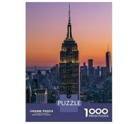 1000 Piece Jigsaw Puzzles for Adults Empire State Building Jigsaws for Adults Brain Teaser Game Stress Reliever for Is Ideal As A Gift 70x50cm/1000pcs