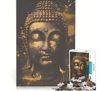 1000 Piece Jigsaw Puzzles for Adults Enlightened Buddha Poster, Practical Game, Improve Memory, Deal As Gifts for The Whole Family 38x26cm