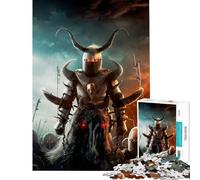 1000 Piece Jigsaw Puzzles for Adults Evil Knight Fun at Home Activities, Home Art Decor Brain Teaser Game for And from 14 Years And over (50x75cm)