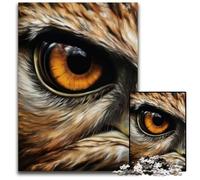1000 Piece Jigsaw Puzzles for Adults Eye of The OwlJigsaw Puzzles for Adults for Teenager Families Perfect DIY Decor BrainTeasing Challenge 1000 PCS(38x26cm)