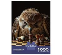 1000 Piece Jigsaw Puzzles for Adults Falcon Chess Adult Jigsaw Family Game Analysis And Logic Difficult And Challenge 70x50cm/1000pcs