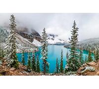 1000 Piece Jigsaw Puzzles for Adults Family Fun Jigsaws Puzzles 1000 Pieces Gifts for MenNatural Scenery,Forest,Mountain,Lake,Canada,Moraine Lake 26x38CM
